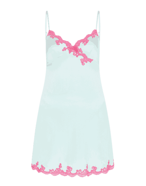 Molly Short Slip in Mint/Pink | By Agent Provocateur All Nightwear