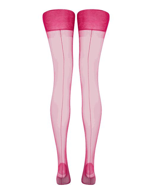 Hot pink sale thigh high stockings