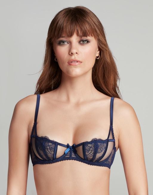 Rozlyn Balconette Underwired Bra in Baby Pink | By Agent Provocateur
