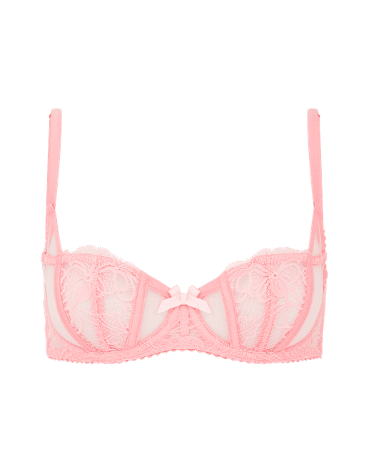 Rozlyn Balconette Underwired Bra in Baby Pink