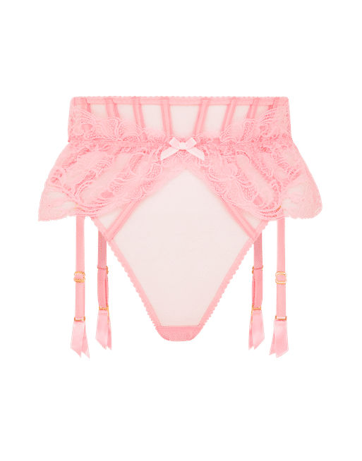 Colorful Tulle G-String with Tanga-Style Panel 