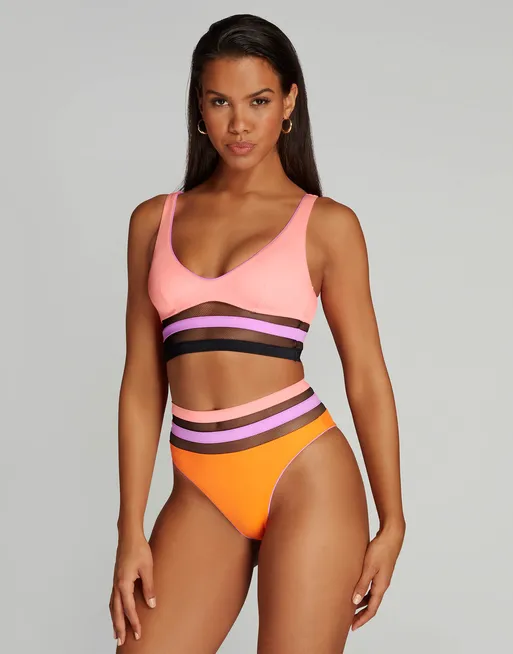 agent provocateur　ビキニセット Aubade LAPERLA Zenaya Bikini Top in Coral Multicolour | By Agent Provocateur