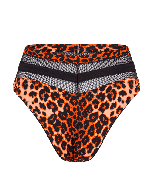 High waisted leopard bikini bottom sales