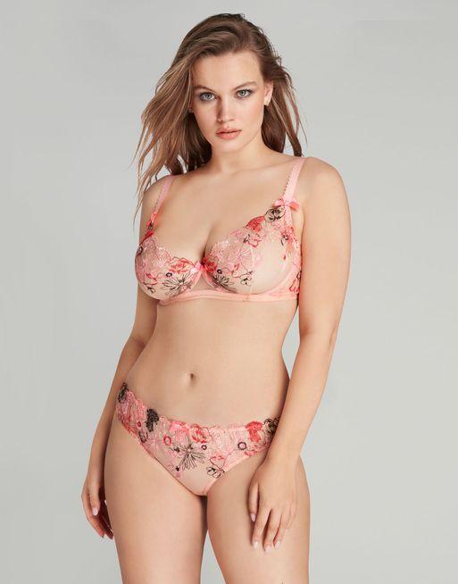 Zuri Plunge Underwired Bra in Pink | By Agent Provocateur