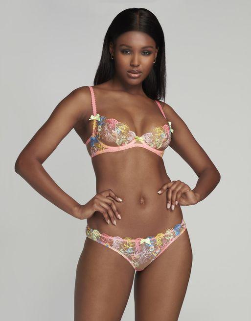 Zuri Plunge Underwired Bra in Multicolour | By Agent Provocateur