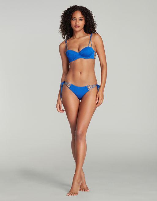 Agent Provocateur 水着セット Montie Bikini Top in Blue/Gold | By Agent Provocateur Outlet