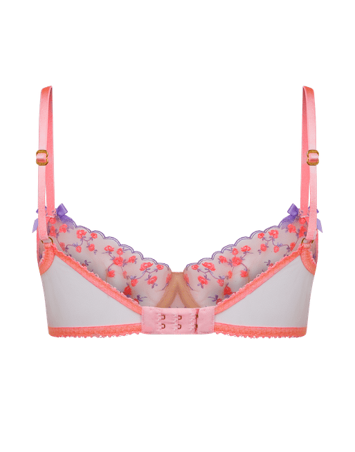 Lissa Plunge Underwired Bra in Pink/Lilac | By Agent Provocateur