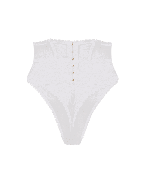 Burty High Waisted Thong in White