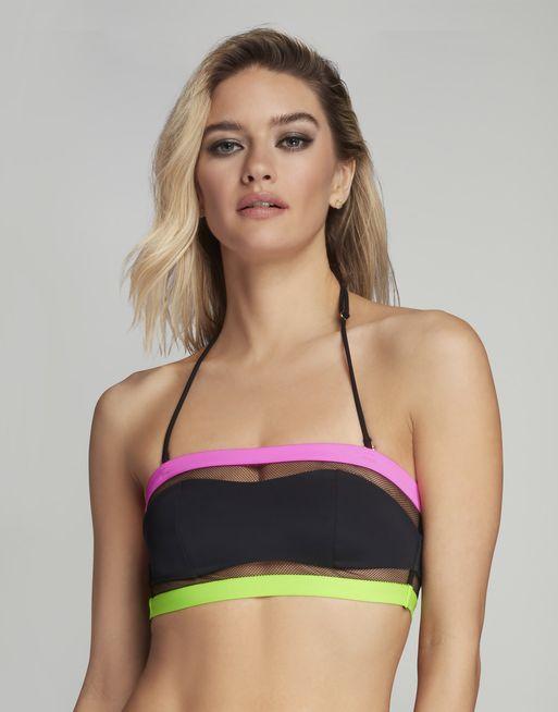 Zenaya Bandeau Bikini Top in Black | By Agent Provocateur Outlet