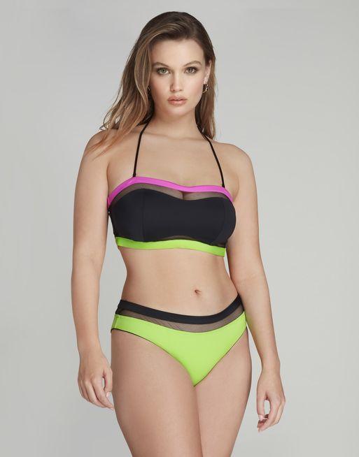 Zenaya Bandeau Bikini Top in Black | By Agent Provocateur Sale