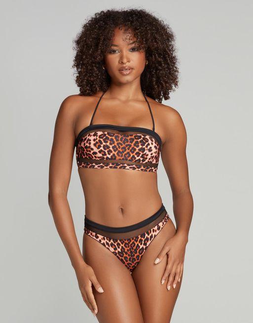 High waisted animal print bikini outlet