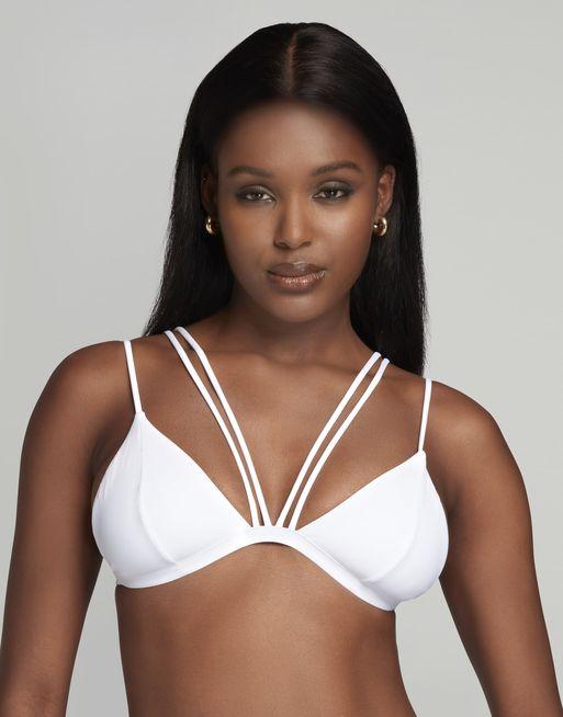 White criss cross bikini top hotsell