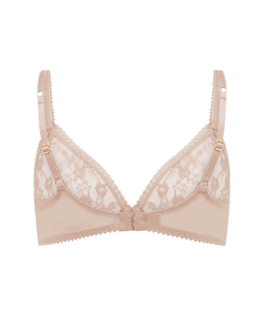 Laily Plunge Underwired Bra in Praline