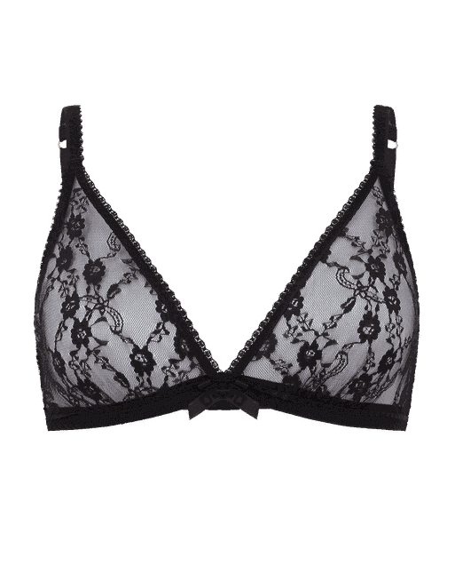 Laily Soft Cup Plunge Bra in Black