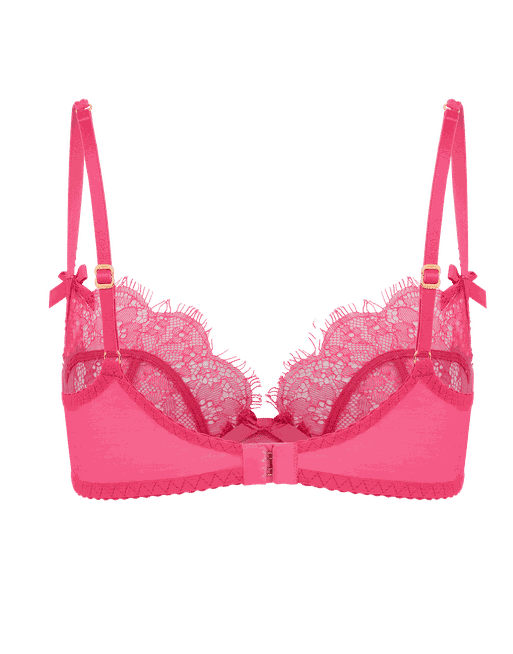 Lorna Lace Plunge Underwired Bra in Fuchsia