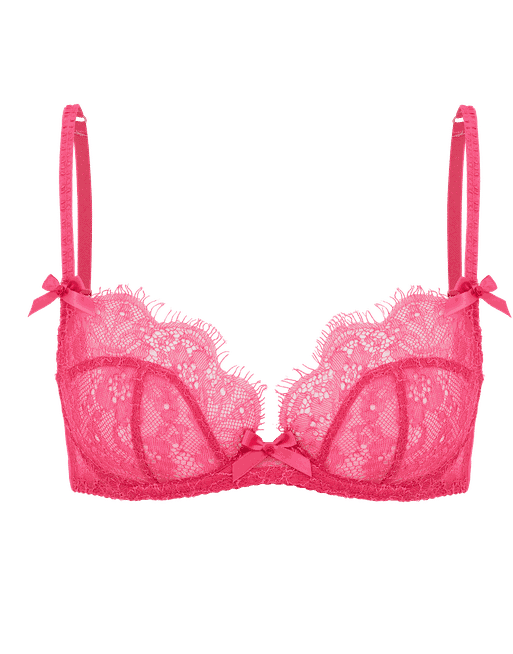 Victoria's Secret Blush Lace Push Up Underwire Bra Size 36DD
