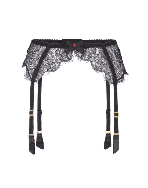 Lorna Lace Suspender in Black  By Agent Provocateur All Lingerie