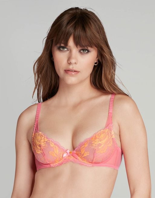 AGENT PROVOCATEUR Viv Padded Plunge Underwired Bra Size