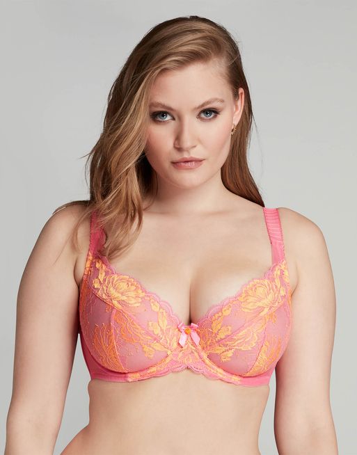 Molly Plunge Underwired Bra in Mint/Pink | By Agent Provocateur patest