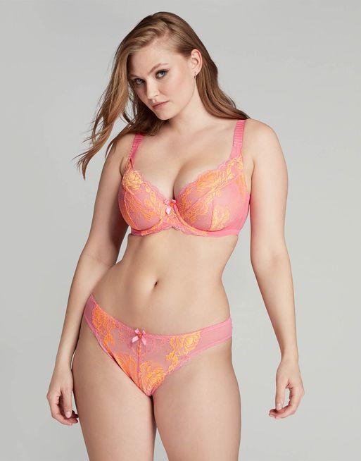 Yara Plunge Underwired Bra in Pink | By Agent Provocateur