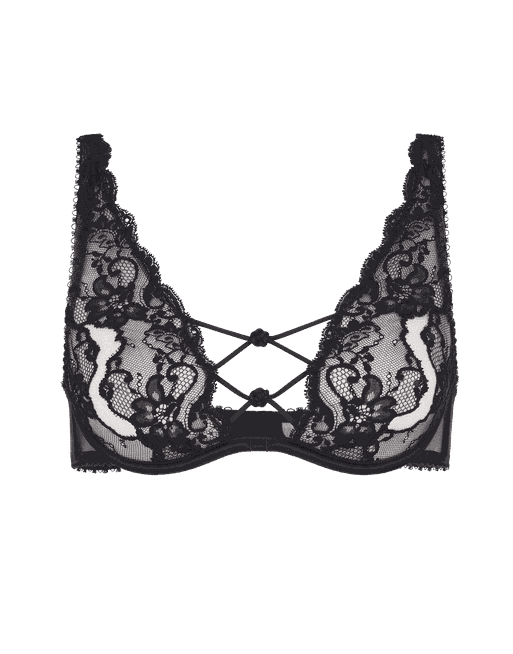 Agent Provocateur ランジェリー Jayce Plunge Underwired Bra in Burgundy | By Agent Provocateur