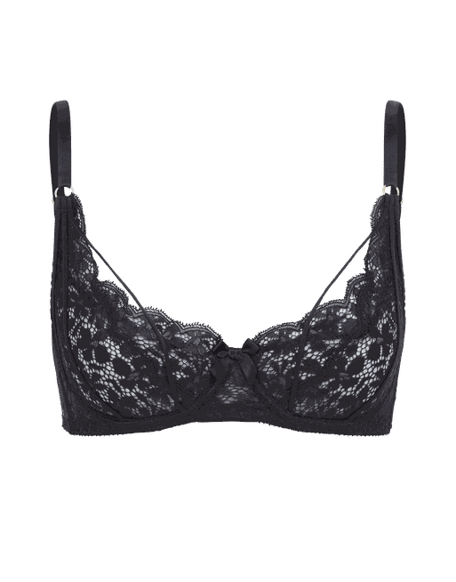 Black lace bra store