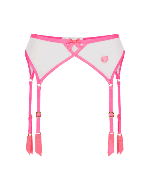 garter belt threesome Coven Bunnies | Accessories | Yandere Garter Belts 2pc Elastic Lace Heart  Spikes Pastel Goth Bubblegum Pink