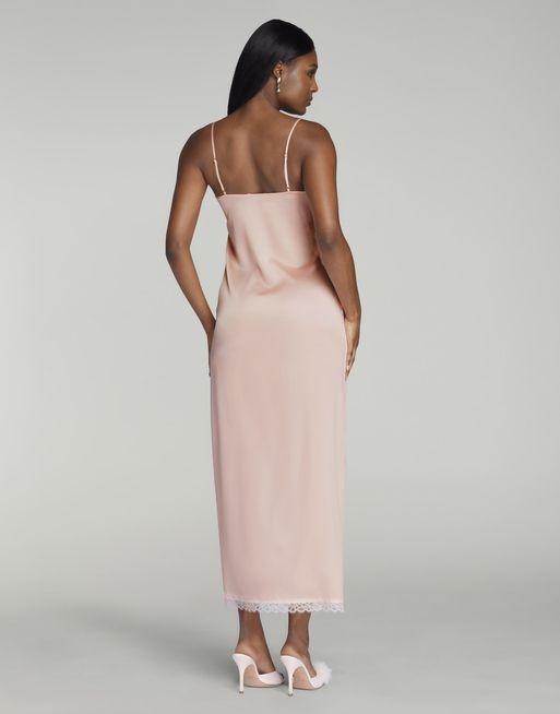 Pink silk slip online