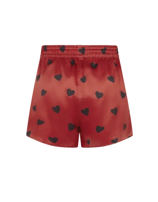 【AGENT PROVOCATEUR】hart pyjama ショーツ Hart Pyjama Shorts in Red | By Agent Provocateur