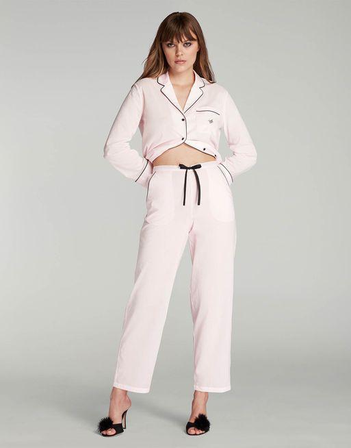 【AGENT PROVOCATEUR】ap filipa pj set ld00 Filipa Long PJ Set in Black | By Agent Provocateur