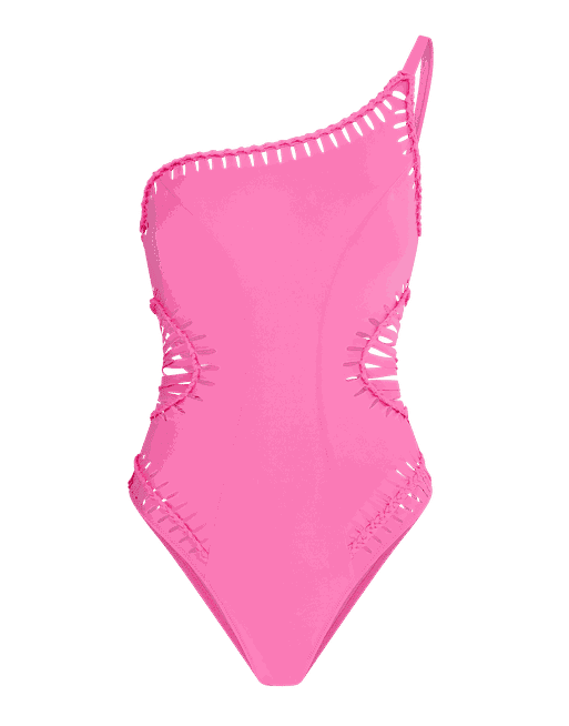 Hot pink swimsuit hot sale