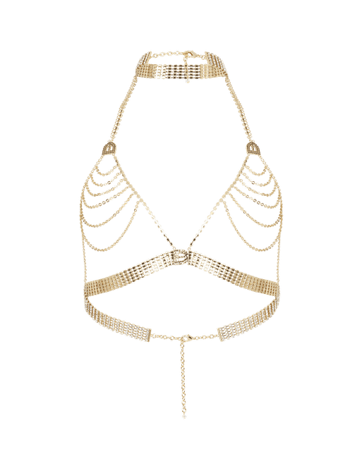 Metal chain bra outlet
