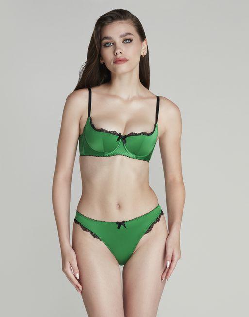 Sloane Full Brief in Green/Black