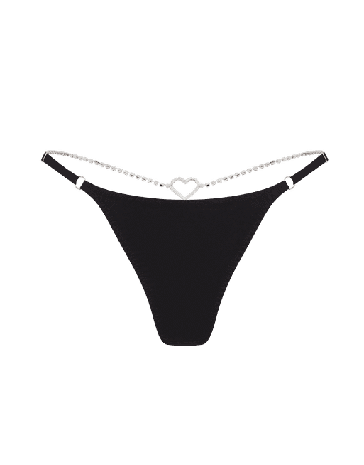 Smooth black transparent thong Magic – Love and Hate Europe