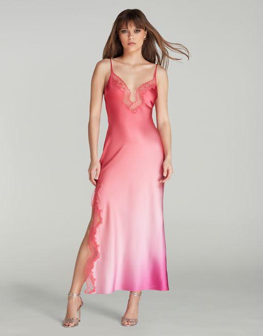 agent provocateur pink dress Agent Provocateur Gisele Slip Dress In Pink