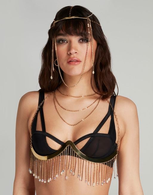 Sianna Chain Bra in Gold  By Agent Provocateur Outlet
