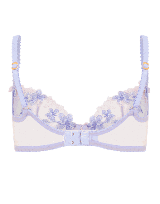 Cyrene Plunge Underwired Bra in Baby Blue/Pink | By Agent Provocateur