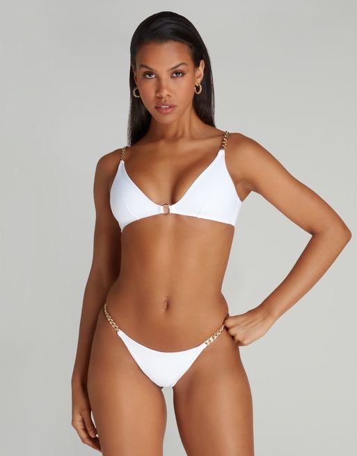 White chain bikini discount