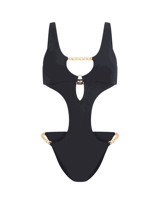 Trixy Swimsuit in Black/Gold
