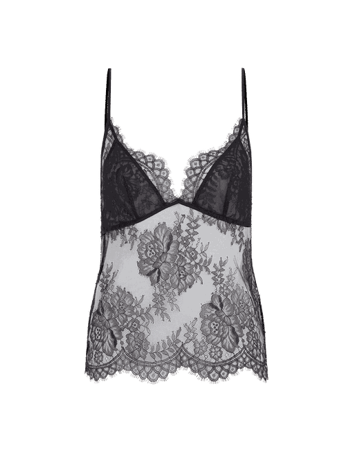 Agent Provocateur Camilla Waspie In Black Chantilly Leavers Lace