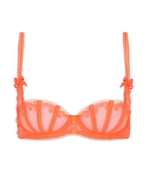 Florina Balconette Underwired Bra in Neon Orange | By Agent Provocateur