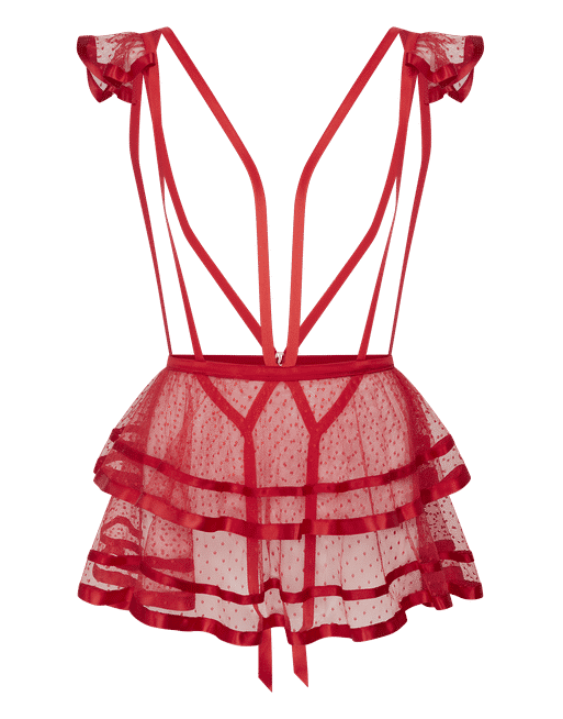 Ellora Playsuit in Red By Agent Provocateur Outlet