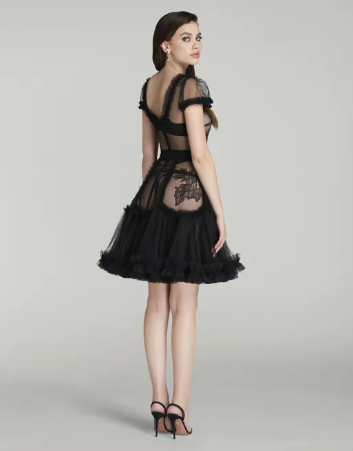 agent provocateur black lace dress Agent Provocateur Flowy Slip Dress Lace Black Small Medium Sold Out Se –  Afashionistastore main image 1