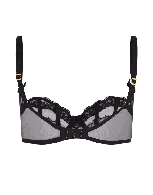 42DDD Black AMBRIELLE Bra Lightly Lined Full Coverage NEW Balconette SEXY  NWOT