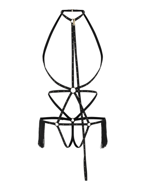 Ensemble Lingerie Agent Provocateur Annoushka - Soutien-gorge Et Slip Ouvert Noir Taille AP 4, Neuf Avec étiquettes