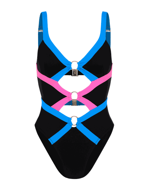 Imizia Swimsuit in Black/Blue/Pink | By Agent Provocateur All Swimwear