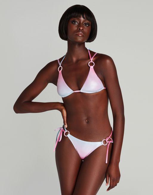 Starlie Bikini Top in Pink/Blue | By Agent Provocateur
