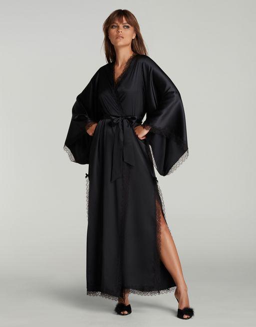 Gisele Long Kimono in Black | By Agent Provocateur All Nightwear