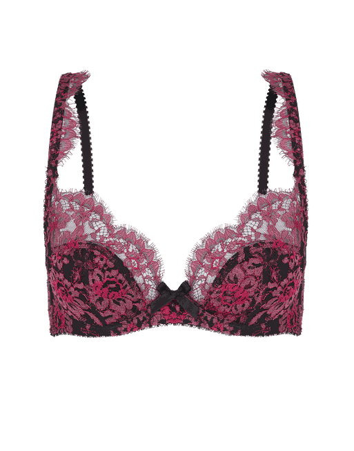 Carline Plunge Underwired Bra in Pink By Agent Provocateur