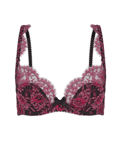 Carline Plunge Underwired Bra in Pink